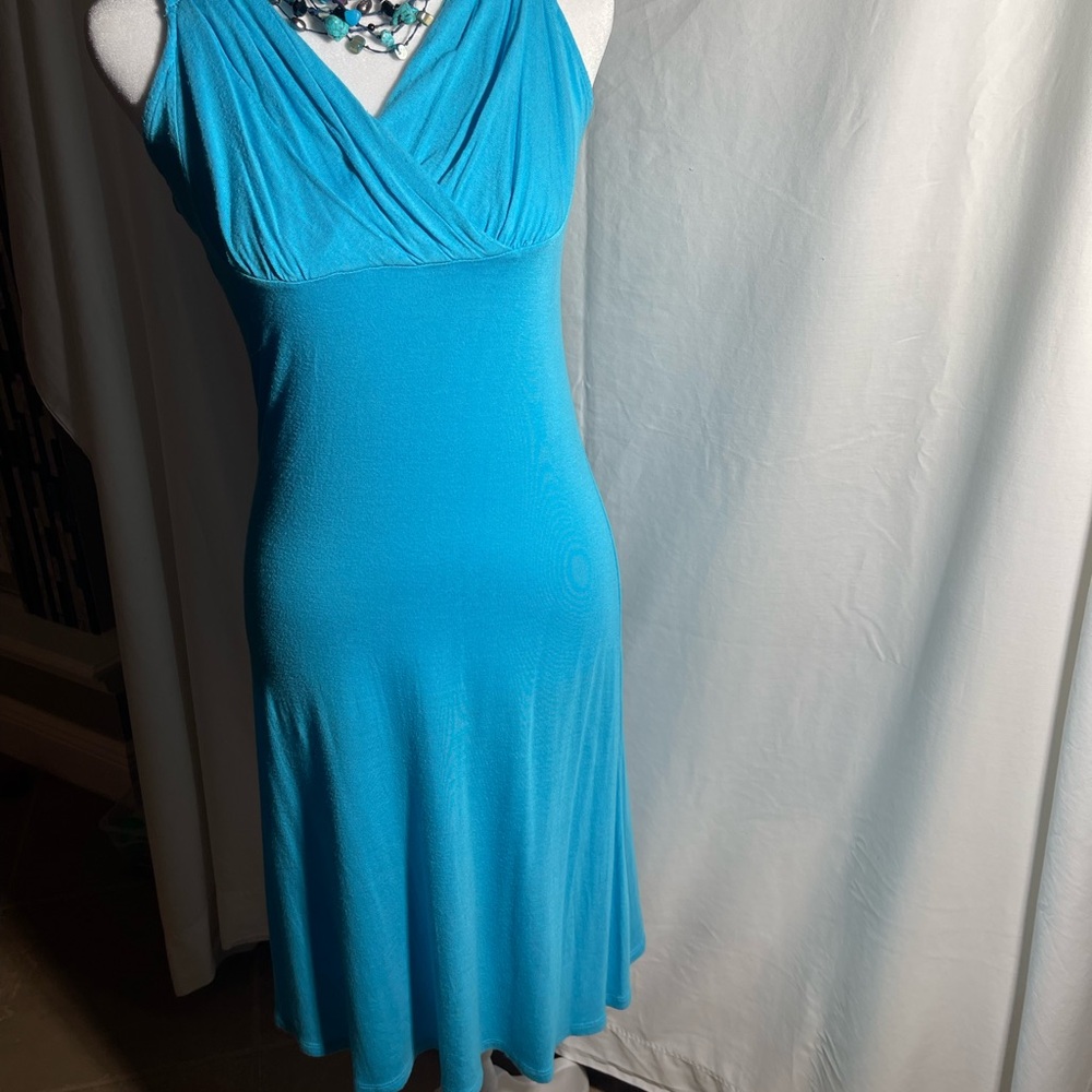 INC International Concepts Vibrant Blue Midi Dress
